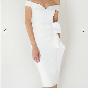 Chiara Boni La Petite Robe Radoslava Off-the-Shoulder Midi Dress size 2